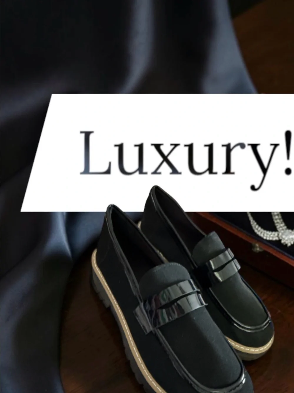 New Women’s Black Platform Loafers size 8 & 9.5